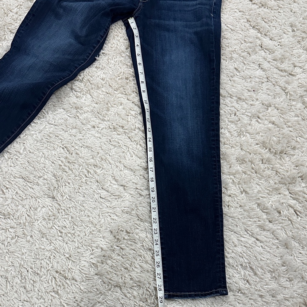 AMERICAN EAGLE OUTFITTERS Dark Indigo Skinny Jeans Sz 8 - Picture 14 of 14